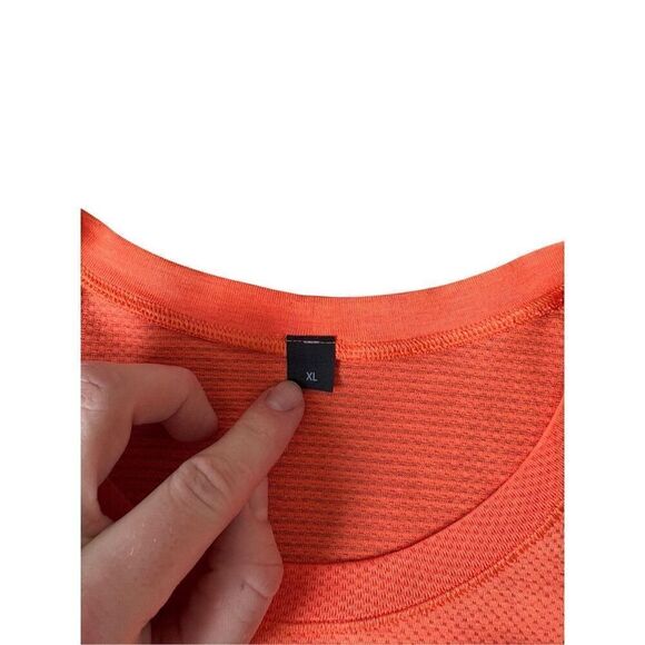 LuLuLemon Metal Vent Tech Short Sleeve Shirt Tee size XL Orange Athletic - Picture 6 of 12